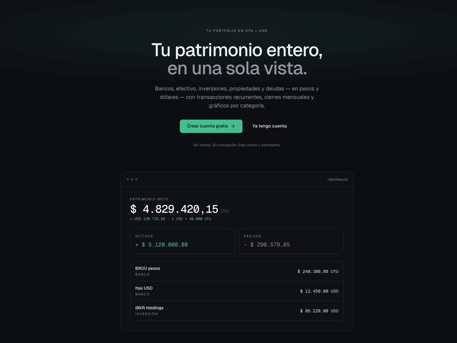 Aura personal finance app dashboard